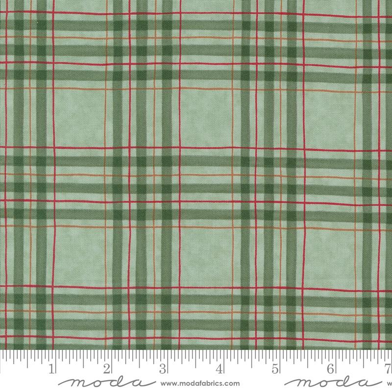 Woodland Winter Plaid - Eucalyptus - Quilt Fabric