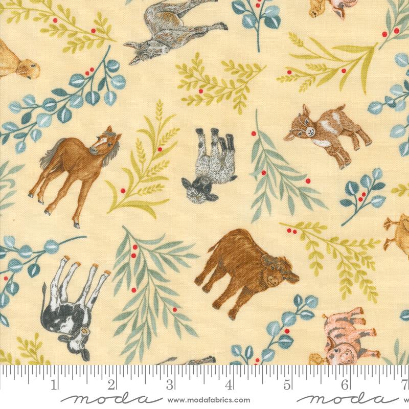 Willows Farm Animals - Sunshine - Quilt Fabric