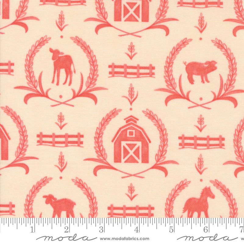 Willows Farm Damask - Blush - Quilt Fabric