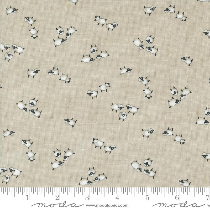 Willows Farm Sheep - Mushroom - Quilt Fabric