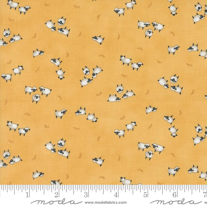Willows Farm Sheep - Goldenrod - Quilt Fabric