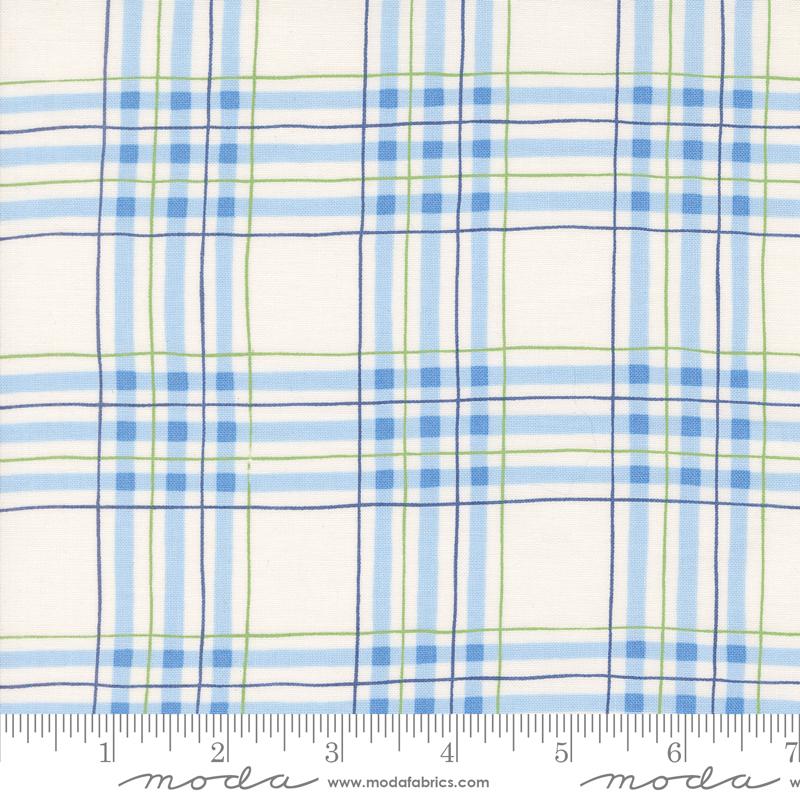 On Lake Time Plaid - Cloud White - Quilt Fabric
