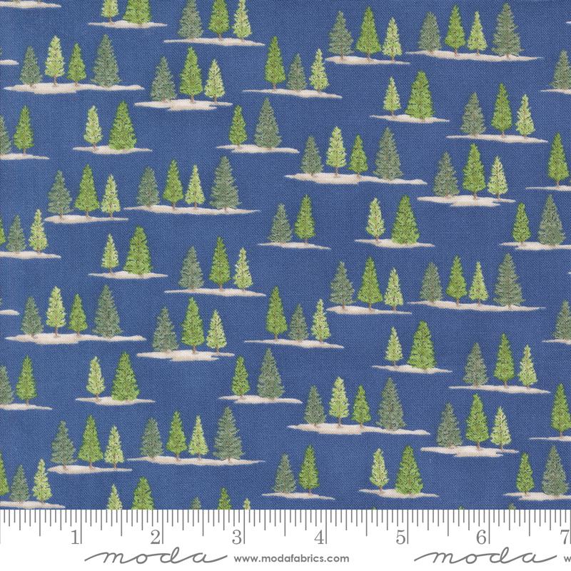On Lake Time Trees - Deep Water - Quilt Fabric