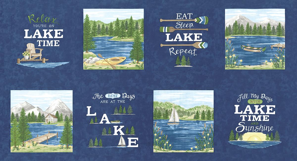 On Lake Time Deep Water - Panel