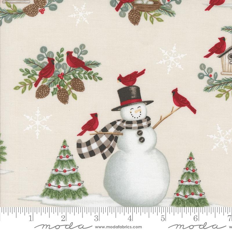 Winter Friends Snowy White - Christmas Quilt Fabric