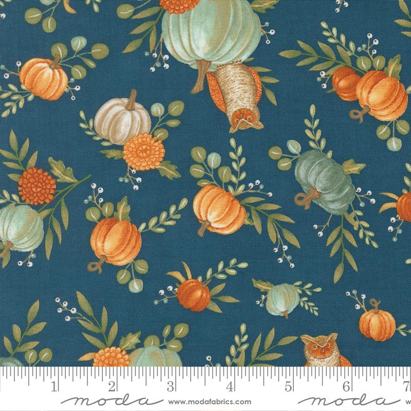 I Love Fall Most Of All Pumpkins Harvest Night Quilt Fabric