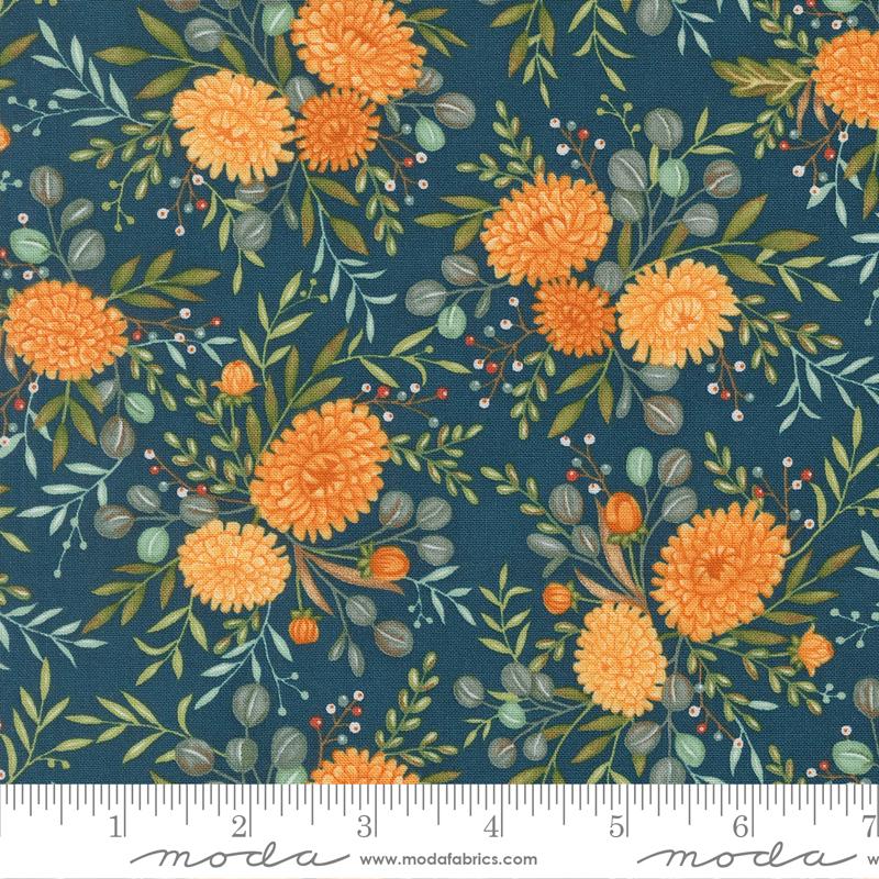 I Love Fall Most Of All Flowers Harvest Night - Quilt Fabric