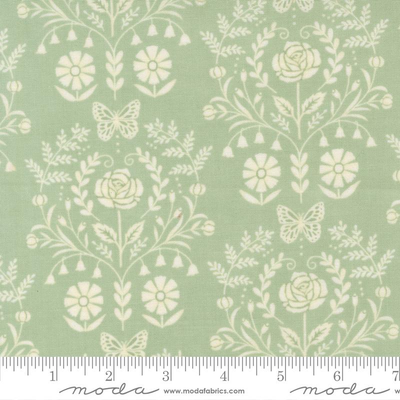 Kindness Damask Sage - Quilt Fabric