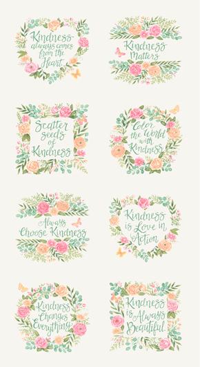 Kindness Dogwood - Quilt Panel