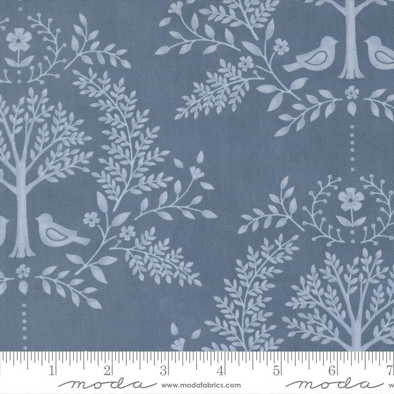 Family Tree Damask Dusk - Quilt Fabric
