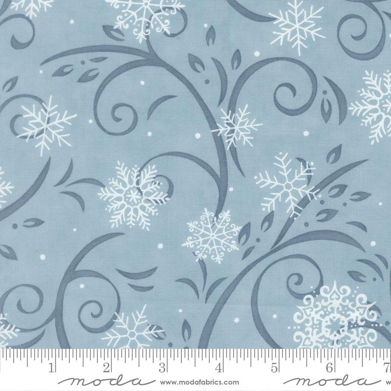 When Snow Falls Snowflake Winter Sky - Quilt Fabric