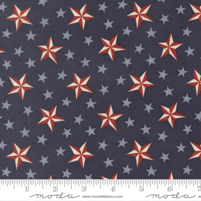America 250 Years Stars Loyalty Blue - Quilt Fabric