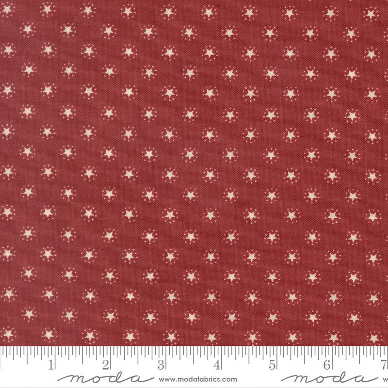 America 250 Years Dots Brave Crimson - Quilt Fabric