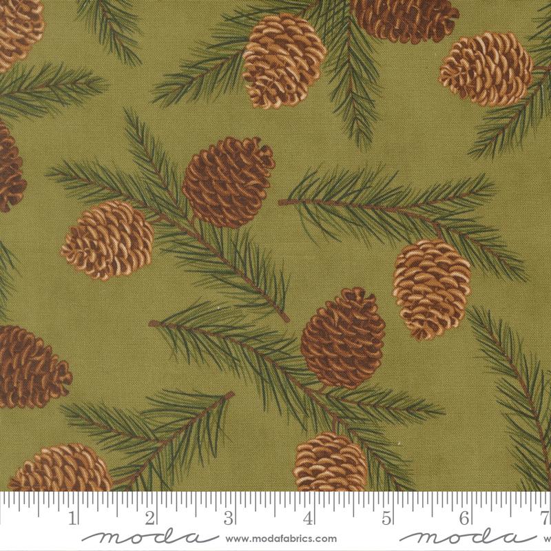 Northwoods Lodge Pinecones Meadow - Quilt Fabric