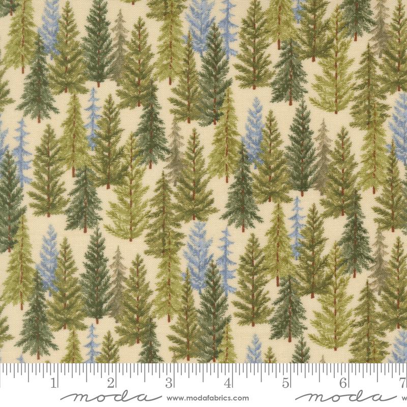 Northwoods Lodge Quilt Cuddle Forest Natural - Quilt Fabric
