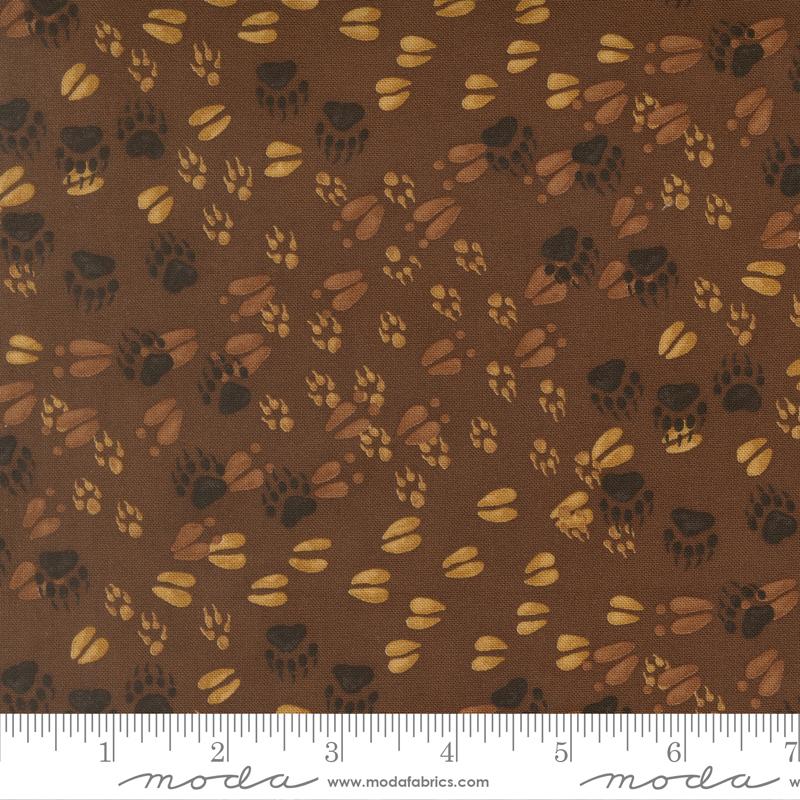 Northwoods Lodge Prints Mud - Quilt Fabric