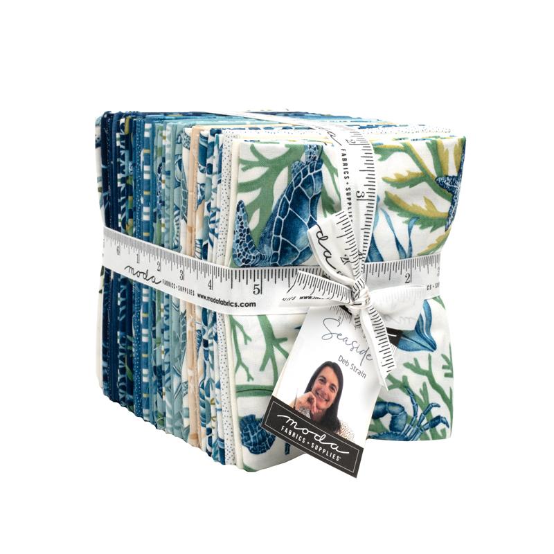 Seaside - Fat Quarter Bundle, zoomed in. Select this picture to zoom back out.