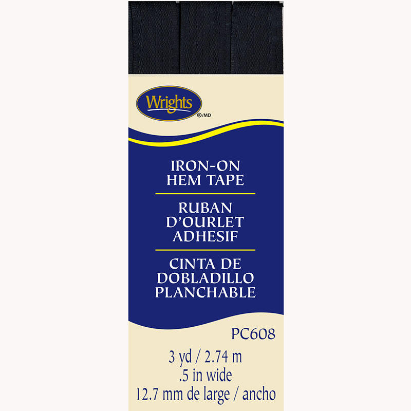 Iron-0n Hem Tape Black