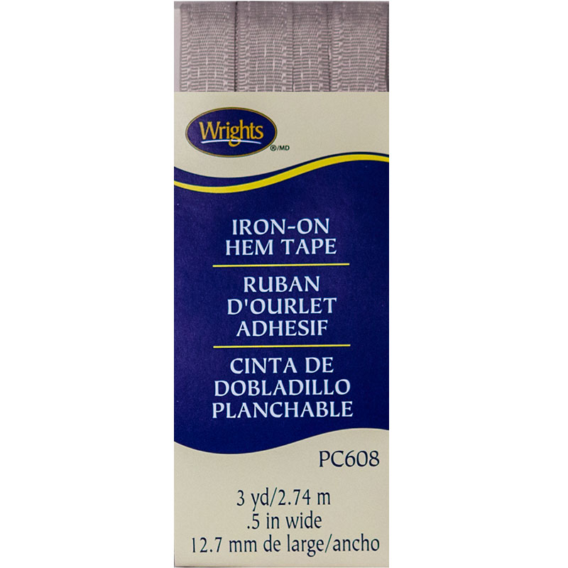 Iron-On Hem Tape Dark Grey