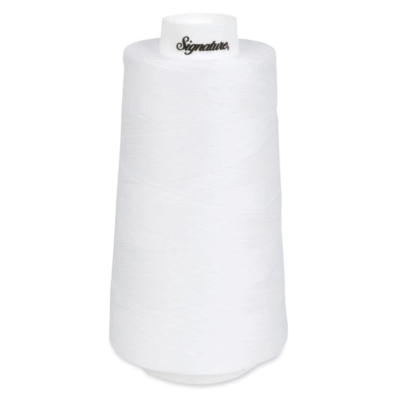 Poly Cotton Cone Thread 6000 yd White 001