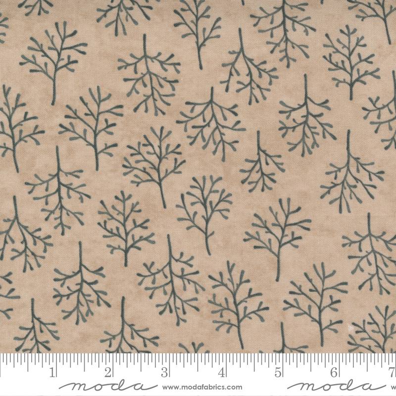 Warm Winter Wishes Antler - Winter Trees Branches - Fabric