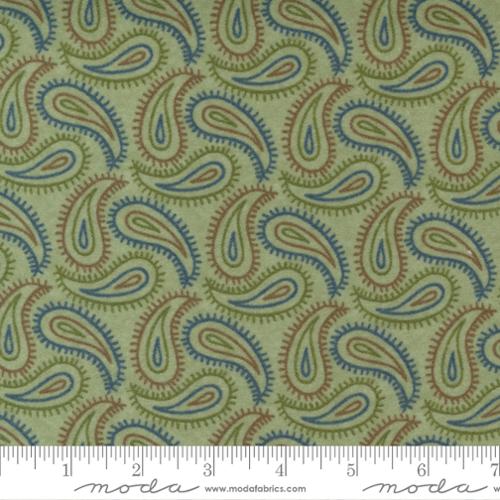 Fall Fantasy Flannels Fern - Paisley Swirl - Quilt Fabric