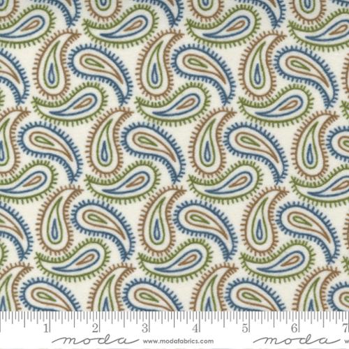Fall Fantasy Flannels Birch - Paisley Swirl - Quilt Fabric