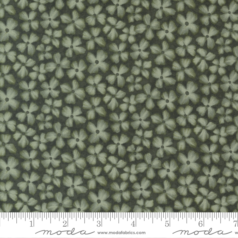 Wild Iris Loden Green - Dames Rocket - Quilt Fabric