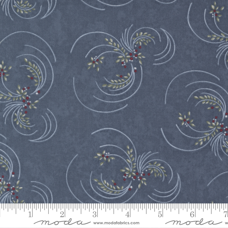 Winter Flurries Night - Circling Winter - Quilt Fabric