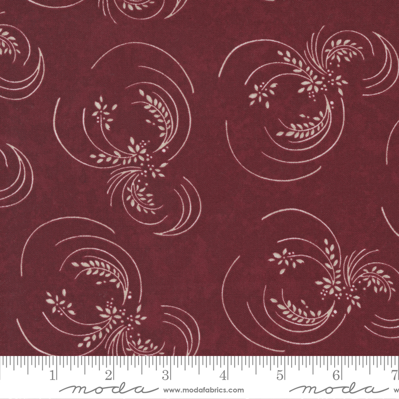 Winter Flurries Berry - Circling Winter - Quilt Fabric
