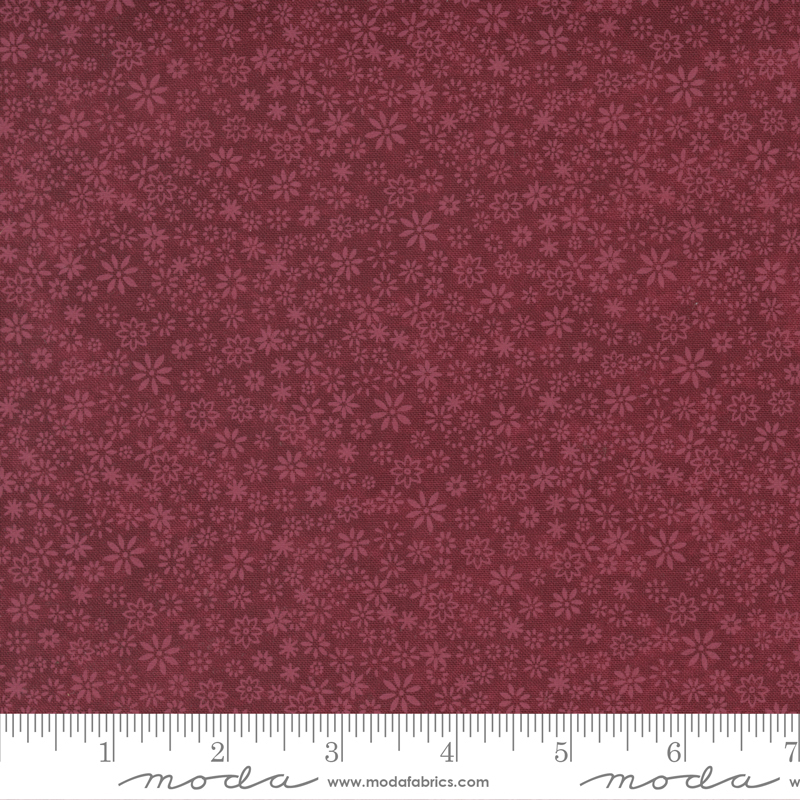 Winter Flurries Berry - Snow Storm Flower - Quilt Fabric