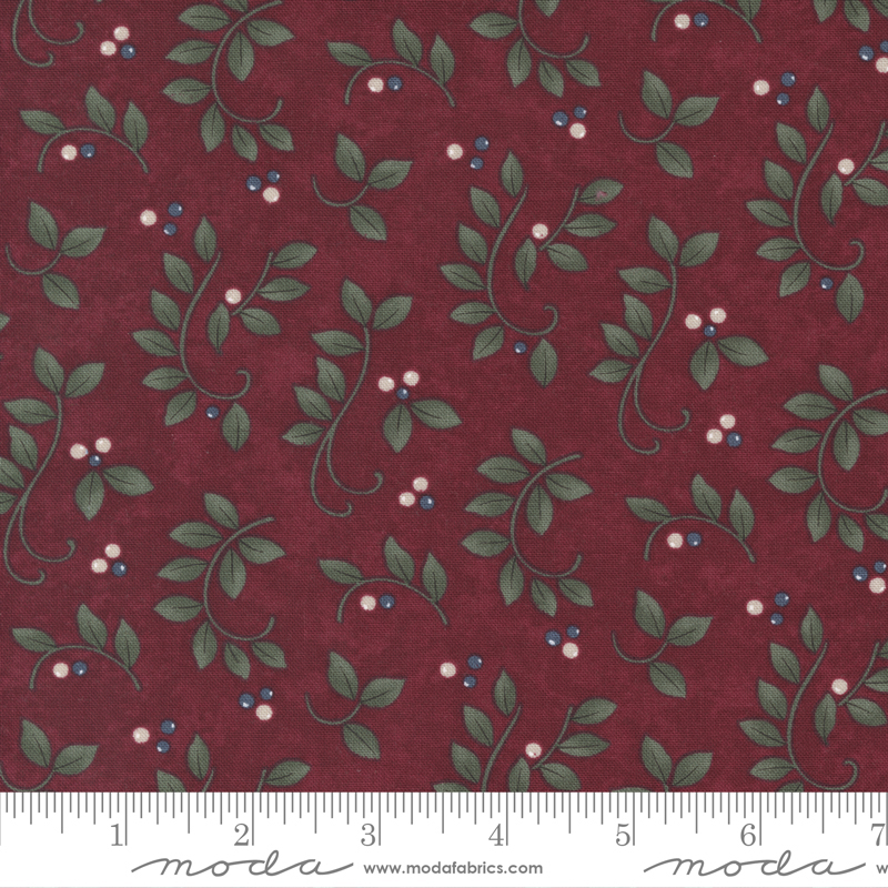 Winter Flurries Berry - Pine Berry Nature Berry - Fabric