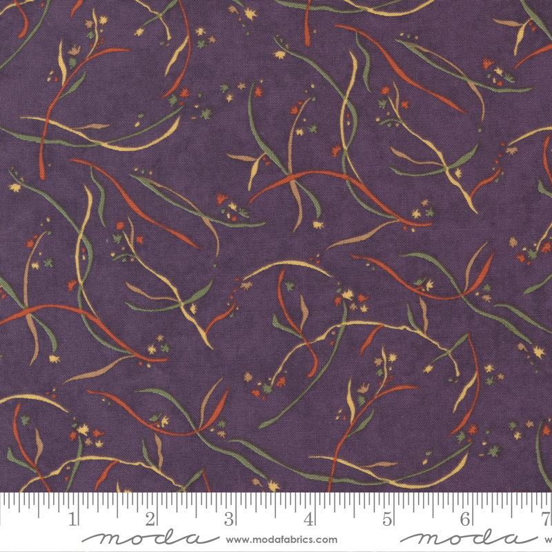 Sunflower Garden Purple - Sunny Stems - Quilt Fabric