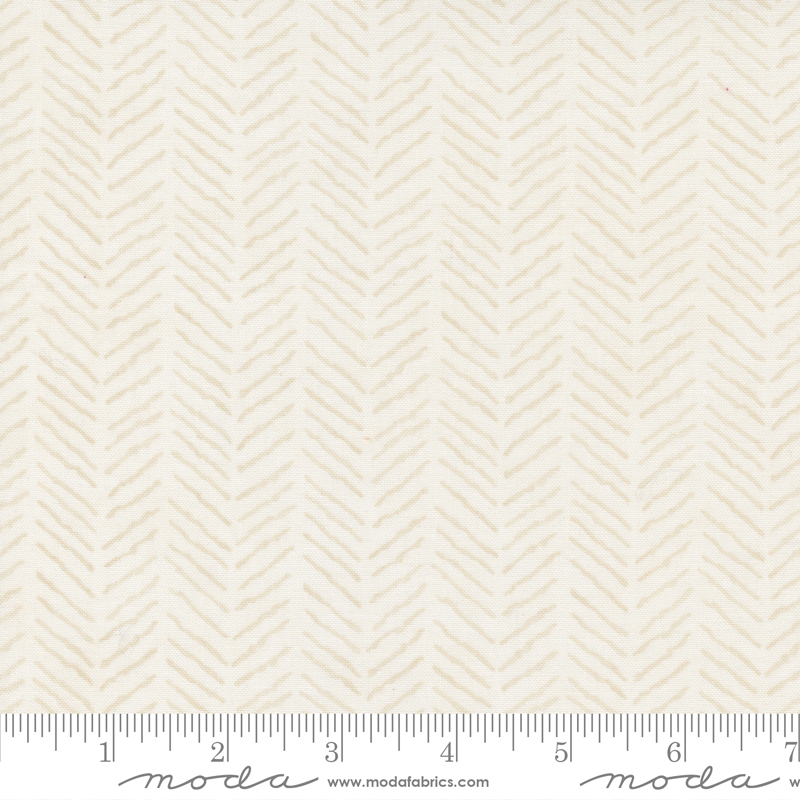 Sunflower Garden Porcelain - Chevrons - Quilt Fabric