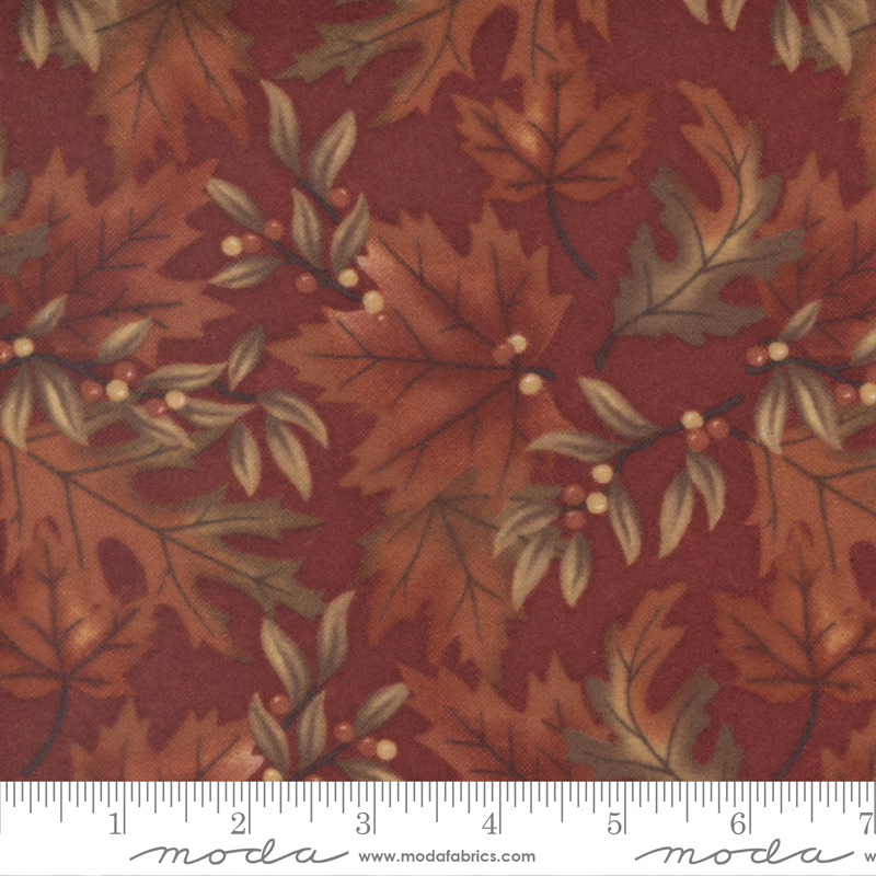 Fall Melody Flannel Crimson - Fall Melody - Quilt Fabric