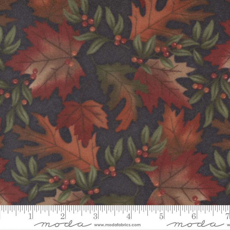 Fall Melody Flannel Black - Fall Melody - Quilt Fabric