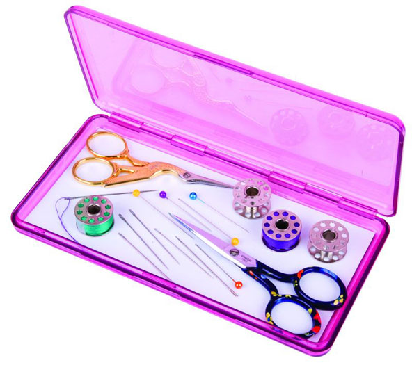 Slim Line Magnetic Box - Needle Organizer - Raspberry