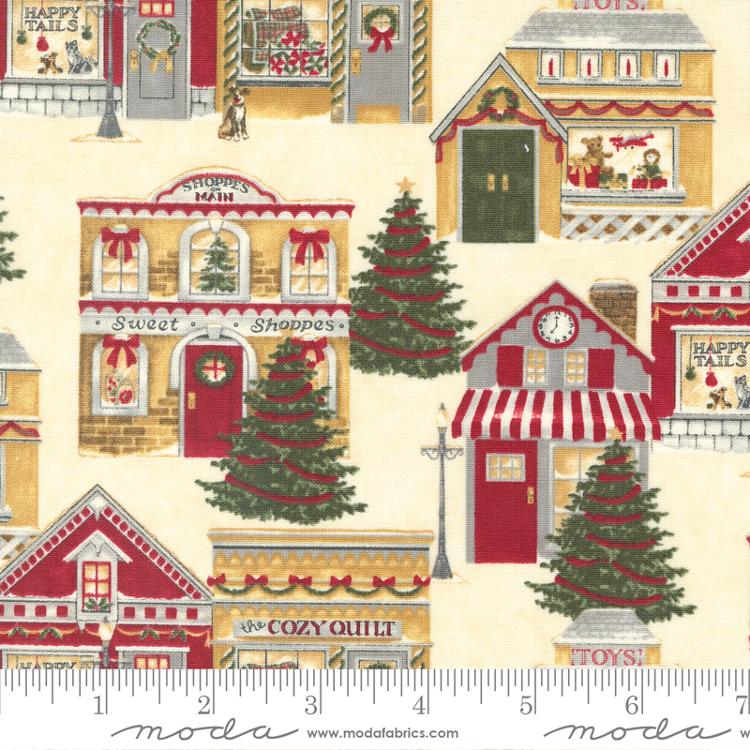 Shoppes On Main Ecru - Quilt Fabric