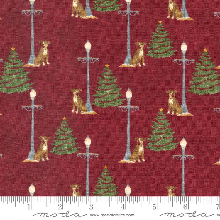 Shoppes On Main Crimson - Quilt Fabric