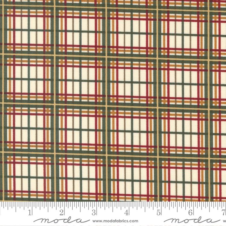 Shoppes On Main Ecru - Plaid Checks and Plaids - Fabric