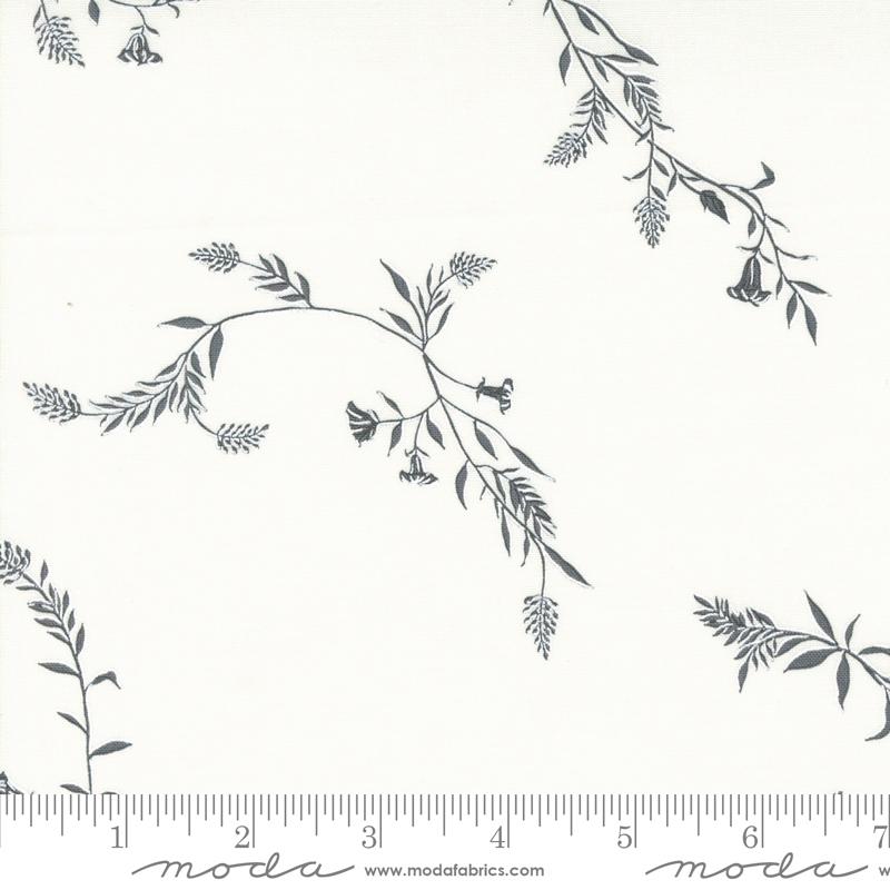 Silhouettes Vines - Cream - Quilt Fabric