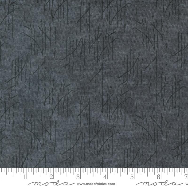 Silhouettes Grass - Charcoal - Quilt Fabric