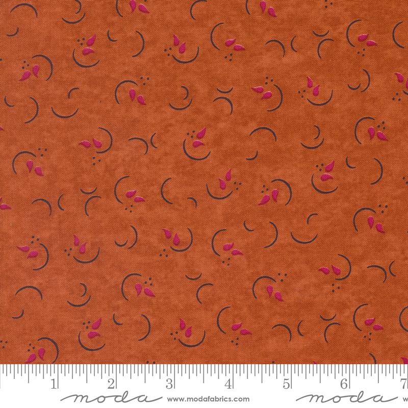 In Bloom Curves Tiger Lily - Quilt Fabric