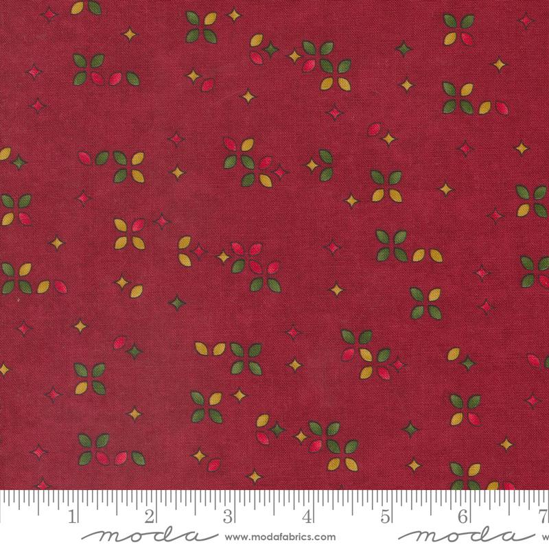 Twelve Days Fleurs - Ruby - Quilt Fabric