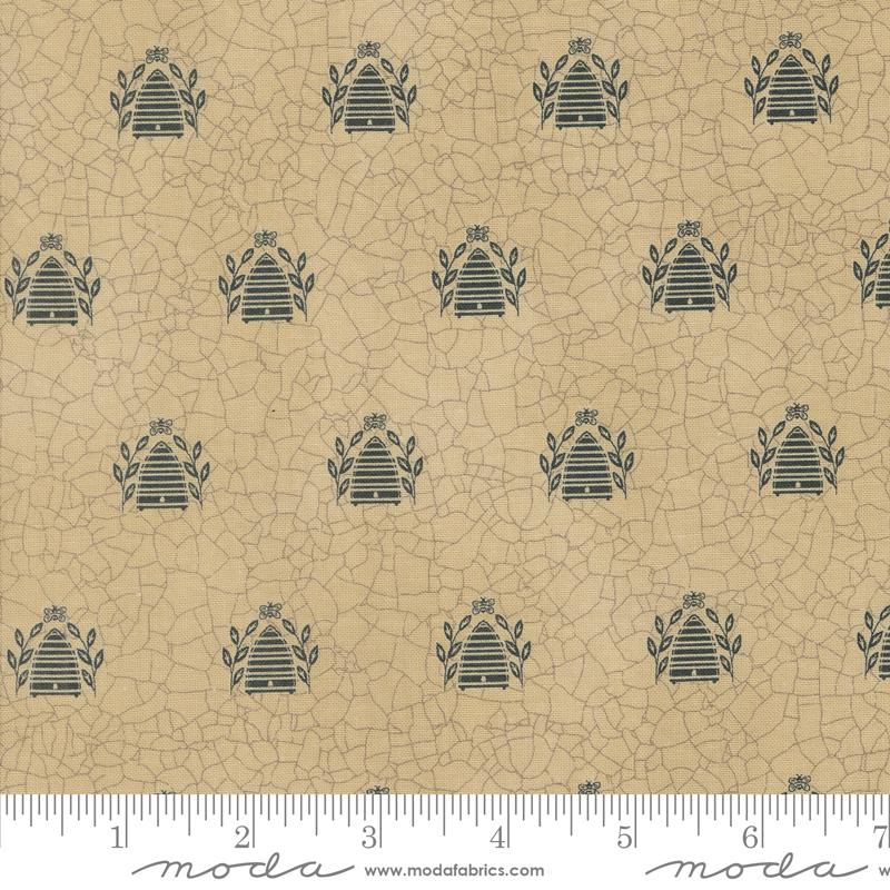 Bloom And Grow Beehive - Tan - Quilt Fabric