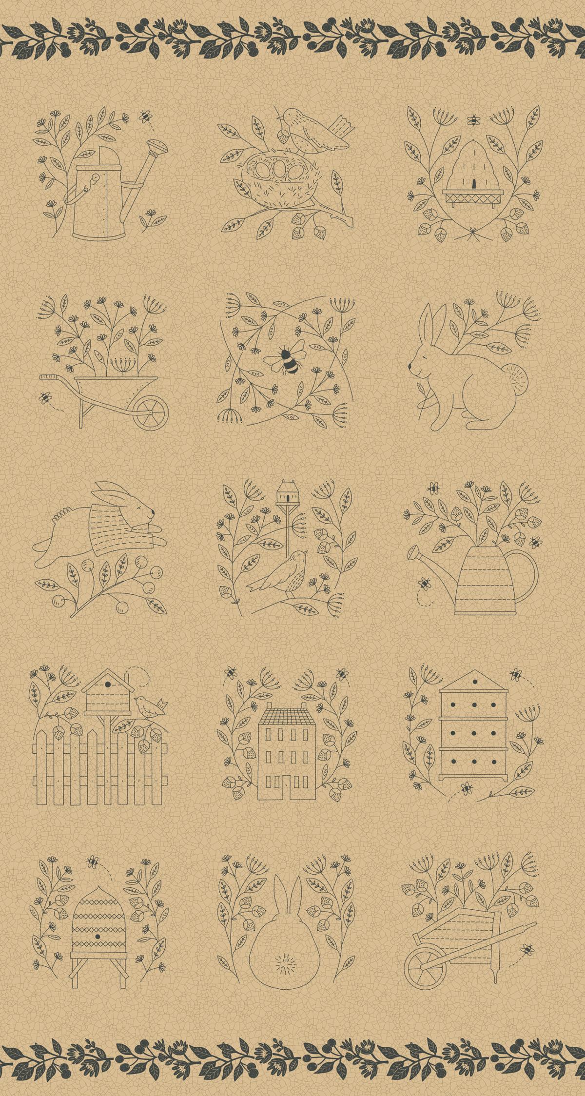 Bloom And Grow Tan - Panel
