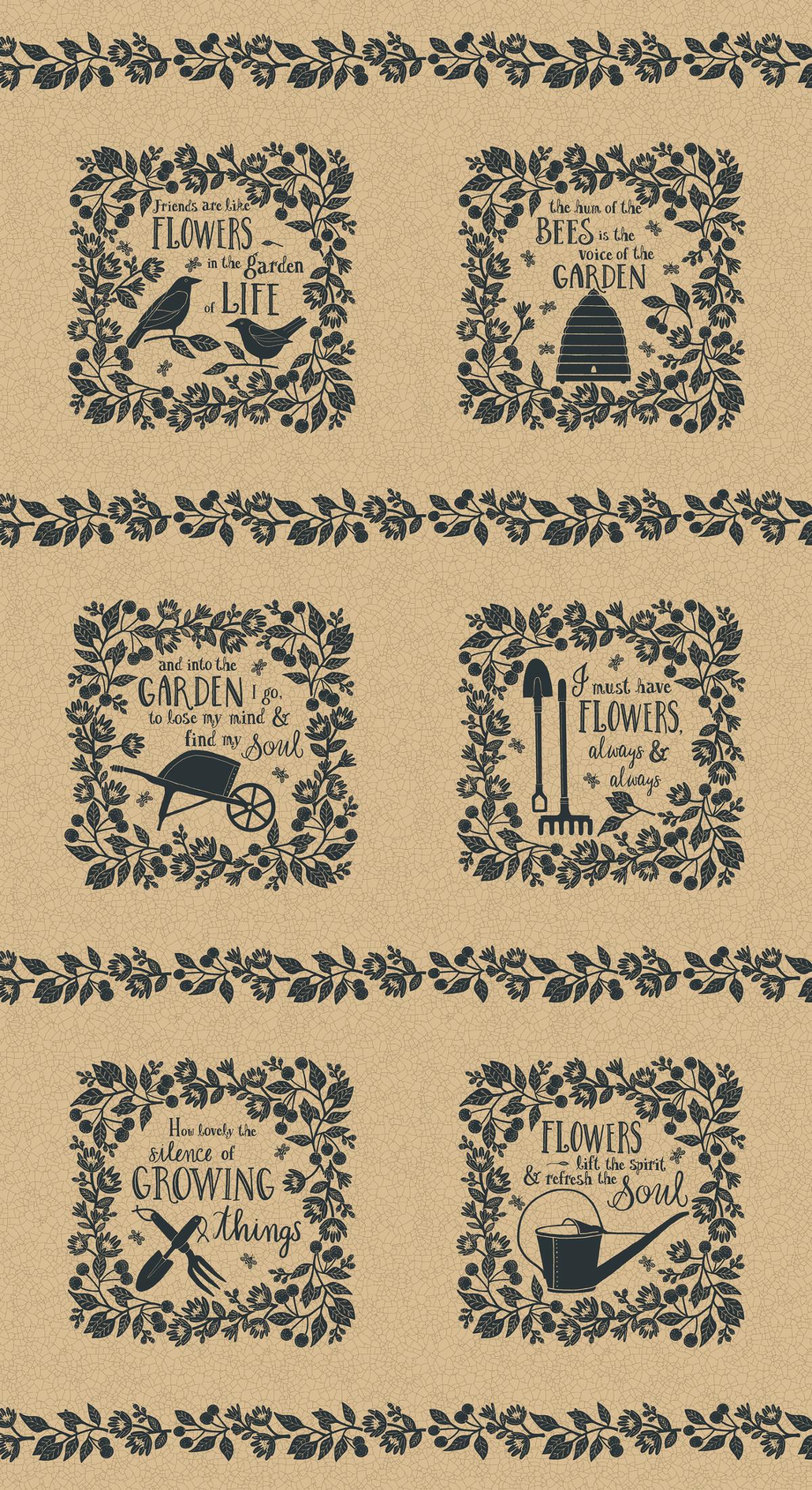 Bloom And Grow Tan - Panel