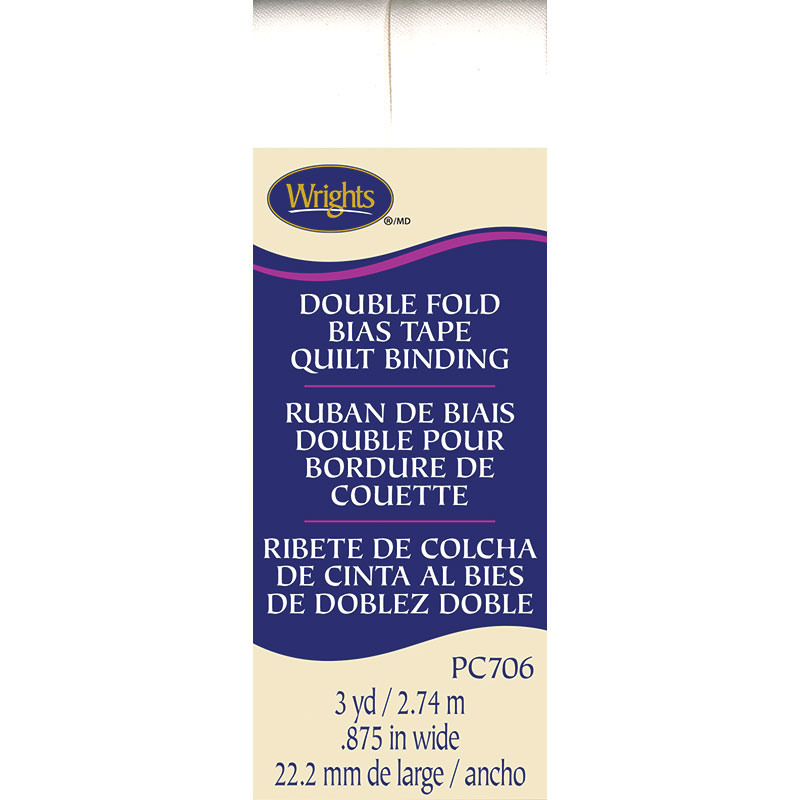 Bias Tape Quilt Binding - White
