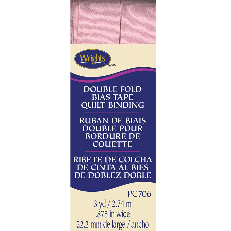 Bias Tape Quilt Binding - Light Pink