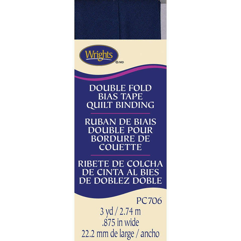 Bias Tape Quilt Binding - Navy